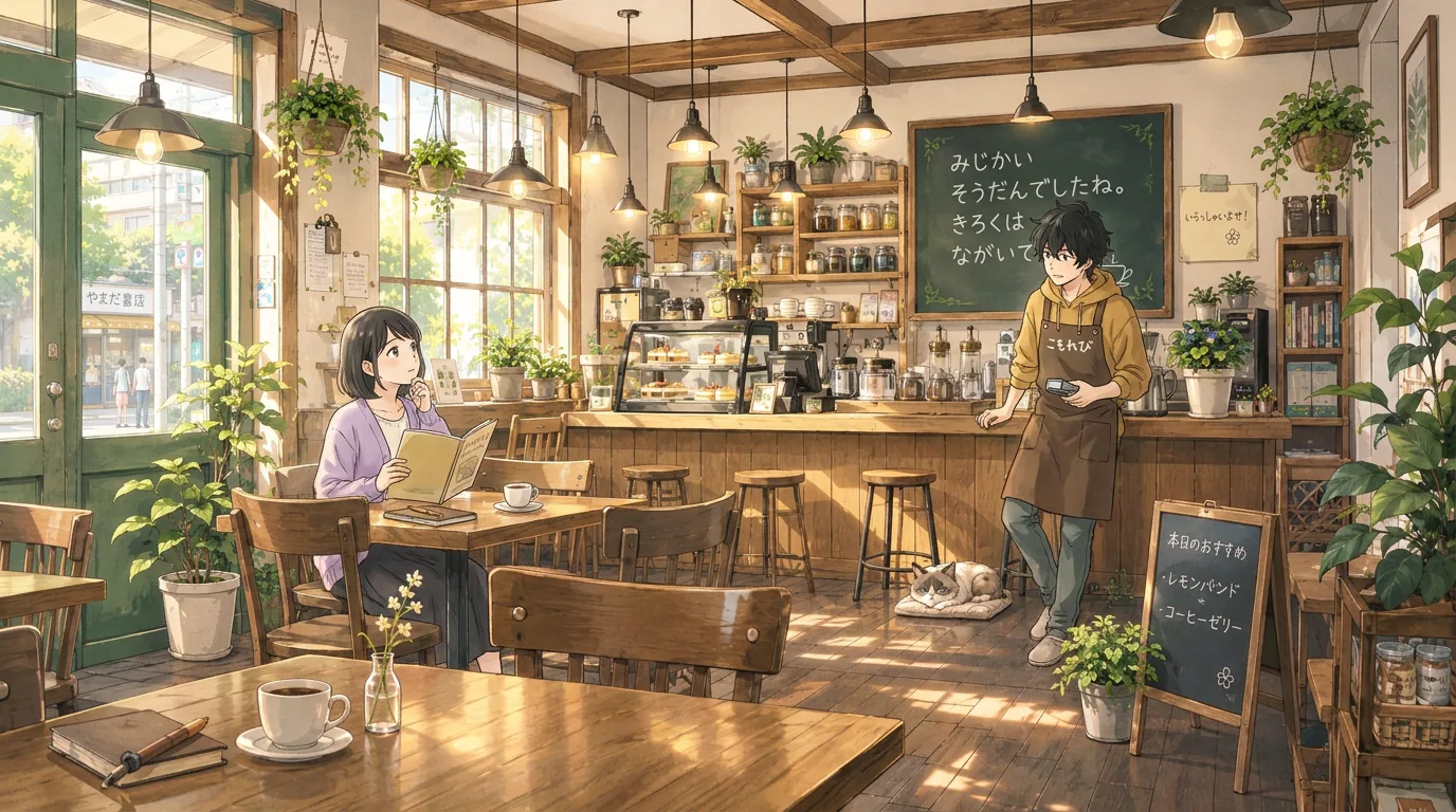 Sato cheerfully circles one Saturday a month on a large wall calendar in the café.